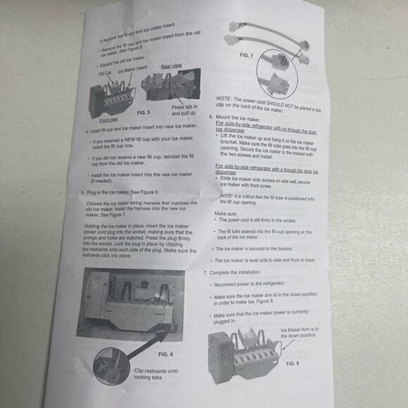 ECUMFY Refrigerator Ice Maker Assembly Kit Replacement for GE Refrigerator - Picture 6 of 10